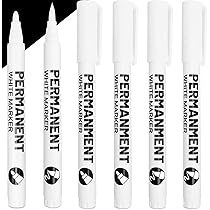 Amazon | FLYMAX ホワイトペイントペン 6本パック 0.7mm アクリル